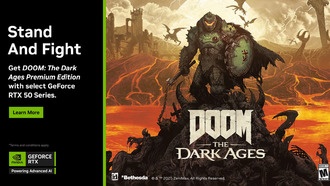 NVIDIA анонсирует бандл DOOM: The Dark Ages с видеокартами GeForce RTX 50 Series