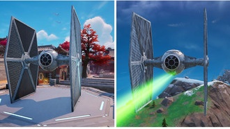 Все местоположения истребителей TIE в Fortnite