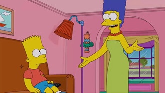 Модель на подиуме перевоплотилась в образ заботливой и хозяйственной Мардж Симпсон из мультсериала «Симпсоны»