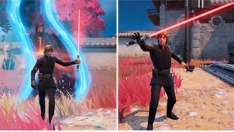 Как метать световые мечи в Fortnite