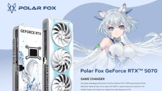 Manli представляет видеокарту GeForce RTX 5070 Polar Fox OC в светло-бирюзовом варианте