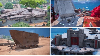 Все изменения карты в сезоне «Звездных войн» в Fortnite