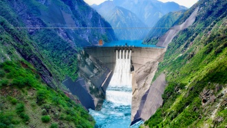 Китайская ГЭС установила мировой рекорд — извлечен бетонный керн длиной 38,1 метра