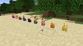 Как изготовить и зажечь свечи Minecraft