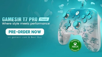 GameSir представила геймпад T7 Pro Floral для Xbox и PC с цветочным дизайном