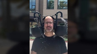 Наушники с настоящей водой для реалистичного звука дождя