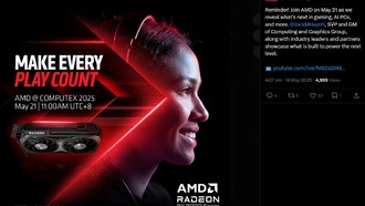 AMD показала «недоступную для покупки» эталонную видеокарту Radeon RX 9060 XT