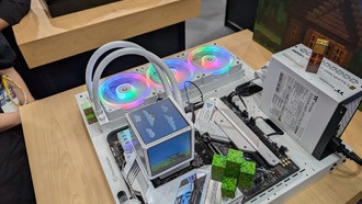 Thermaltake представила MINECUBE 360 Ultra ARGB и новые вентиляторы TS120/TS140 EX RGB на Computex 2025