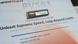 Patriot представила новые SSD Viper Gaming PV593 и DRAM-less PV563 на Computex 2025