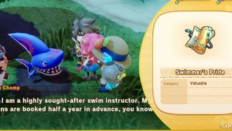 Как получить гордость пловца в Fantasy Life i: Девушка, которая крадет время