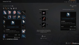 Как создать комплект брони Drowner в Tainted Grail: The Fall Of Avalon