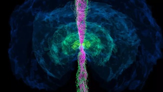 Суперкомпьютерное моделирование раскрыло процесс образования черных дыр и джетов при слиянии нейтронных звезд