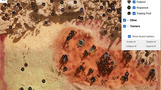 Интерактивная карта Dune: Awakening — пещеры, аванпосты и другие ключевые точки