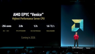 AMD представила серверный процессор EPYC Venice с 256 ядрами и удвоенной пропускной способностью