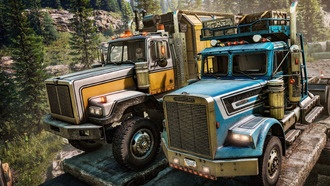 SnowRunner получил новое DLC с двумя грузовиками и крупное обновление