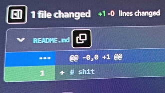 Миллиардный репозиторий на GitHub оказался просто словом «sh*t»