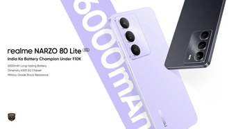 Realme представила бюджетный смартфон Narzo 80 Lite 5G с экраном 120 Гц и батареей 6000 мАч