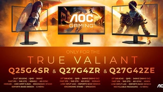 AOC представила новые игровые мониторы G4/G42 с высокой частотой обновления