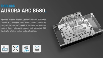 Alphacool представила водоблок Eisblock Aurora Arc B580 для видеокарт ASRock