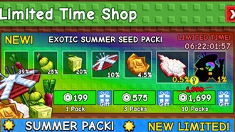 Летние растения в Grow a Garden: полный список