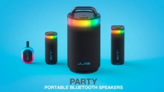 JLab представила серию водонепроницаемых Bluetooth-колонок Party Speaker с RGB-подсветкой