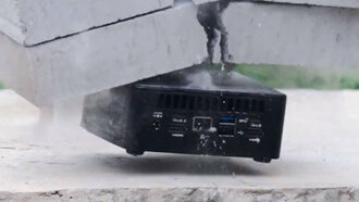 Мини-ПК Geekom IT15 выдержал удар кувалдой, стирку в машинке и таскание за мотоциклом