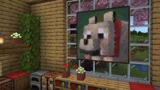 В Minecraft добавили картину и пластинку с мемной мелодией из фильма «Minecraft в кино»