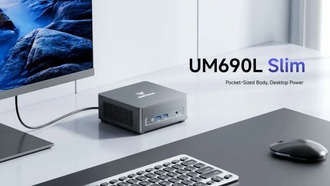 Minisforum представила компактный мини-ПК UM690L Slim с Ryzen 9 6900HX и тройным выводом 4K