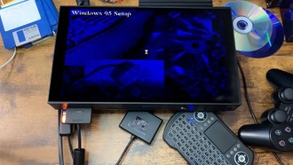Windows 95 на PlayStation 2: загрузка удалась, но Doom так и не запустился