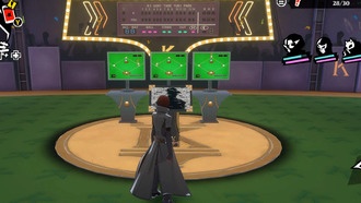 Решение головоломки с бейсбольным полем во дворце Киути в Persona 5: Phantom X