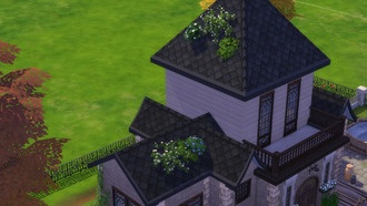 Как разместить растения на крыше в The Sims 4
