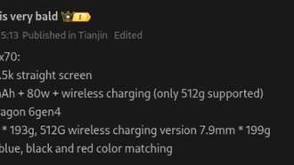 Honor X70 получит аккумулятор на 8300 мА·ч и поддержку 80-ваттной зарядки