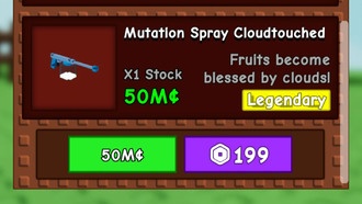 Как получить мутацию Cloudtouched в Grow a Garden