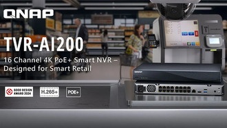 QNAP представила 16-канальный PoE+ NVR TVR-AI200 с поддержкой ИИ-аналитики