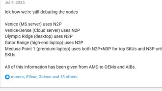 AMD Zen6: большинство процессоров будут выпущены на 2-нм техпроцессе TSMC