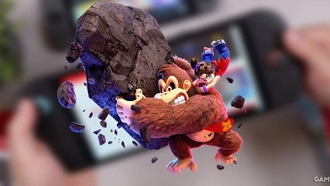 Сравнительные изображения Donkey Kong Bananza для Switch 1 и Switch 2