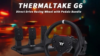 Thermaltake представила комплект гоночного руля G6 Direct Drive с педалями