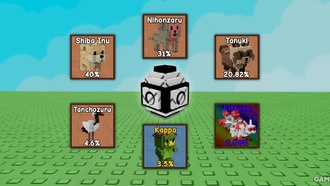 Все питомцы из Zen Egg в Grow a Garden и их вероятности