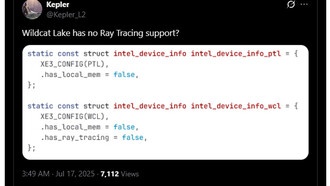 Intel возвращается к бюджетным iGPU без трассировки лучей в процессорах Wildcat Lake