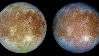 Эксперименты объясняют загадочное распределение перекиси водорода на Европе