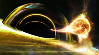 Звезда пережила встречу с черной дырой и вернулась за новой порцией