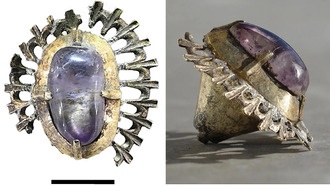 600-летний аметистовый артефакт найден в польском замковом рву