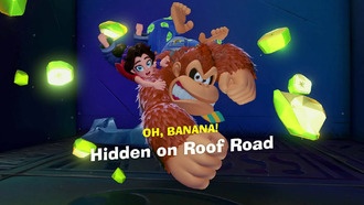 Как собрать все бананы в Donkey Kong Bananza на уровне Hanging on Roof Road