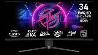 MSI представила 34-дюймовый изогнутый игровой монитор с частотой 240 Гц и HDR400