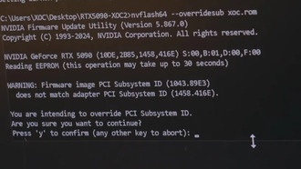 Энтузиаст разогнал видеокарту RTX 5090 до 1600 Вт с BIOS от ASUS