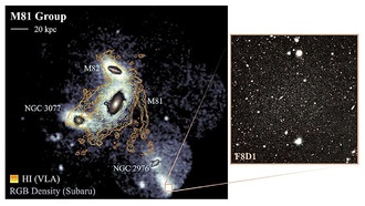 Хаббл раскрыл историю звездообразования в ультрадиффузной галактике F8D1