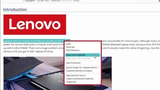 Firefox тестирует функцию «Ссылка на выделенный текст» в Nightly-версии