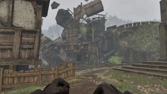 Мод для Oblivion Remastered позволяет разрушать здания, как в Mercenaries: Playground of Destruction