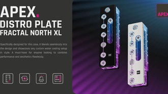 Alphacool представила дистрибьюторные пластины Apex для корпуса Fractal North XL