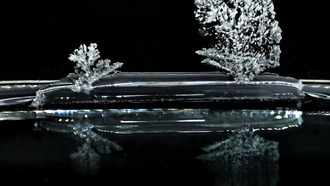 Учёные впервые зафиксировали движение отдельных кристаллов соли под поверхностью жидкости